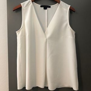 French Connection Sleeveless White Blouse - Size 8